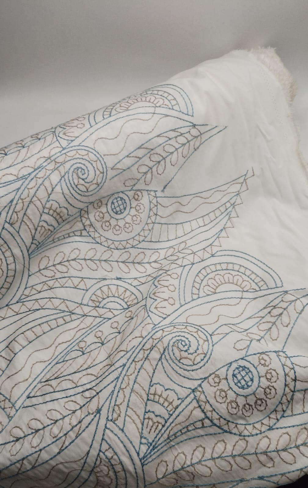 (SILKY) بوبلين مطرز 56" 4800