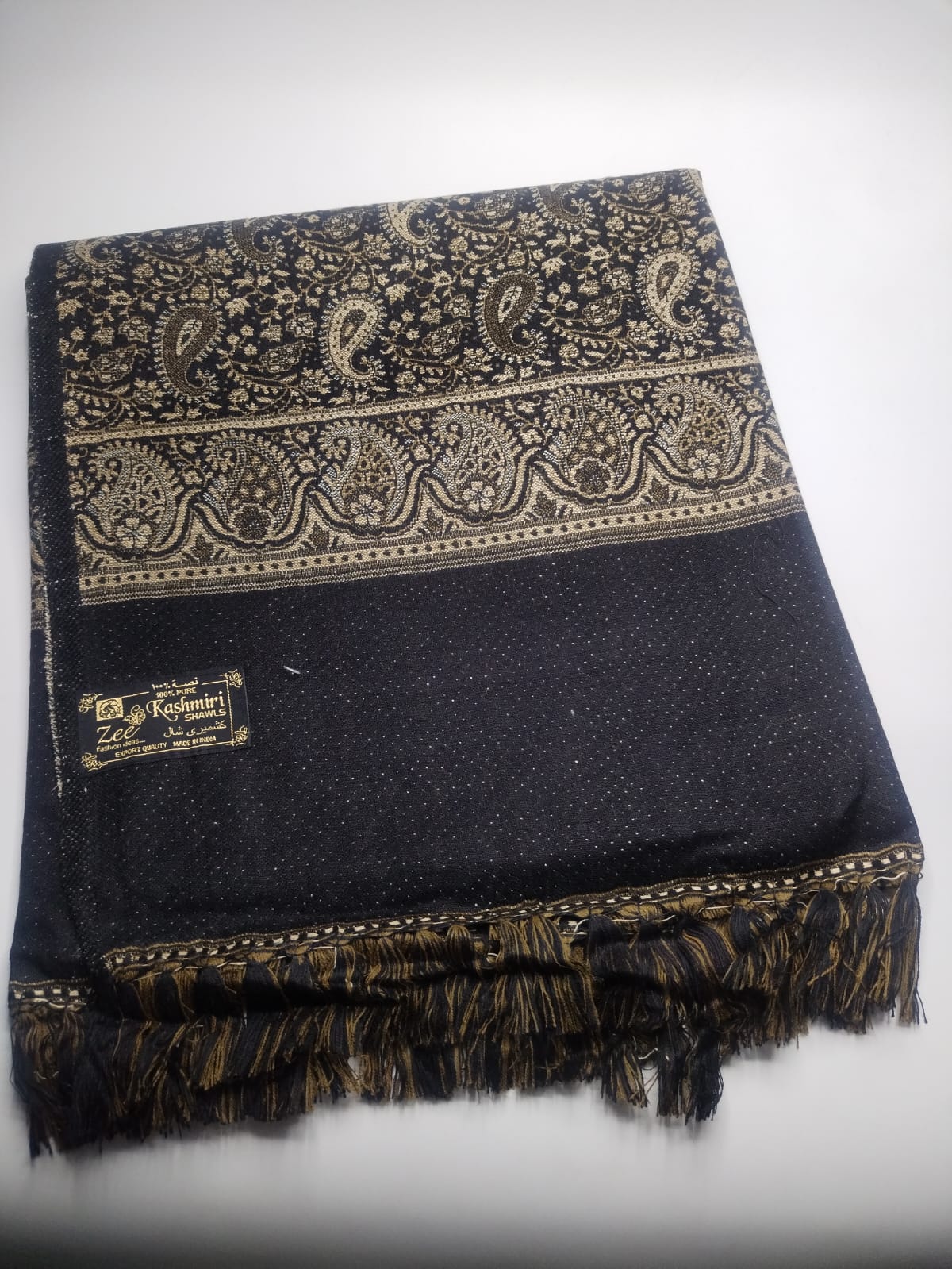 5082 قياس 200*100سم شال كشميري اصلي مشجر