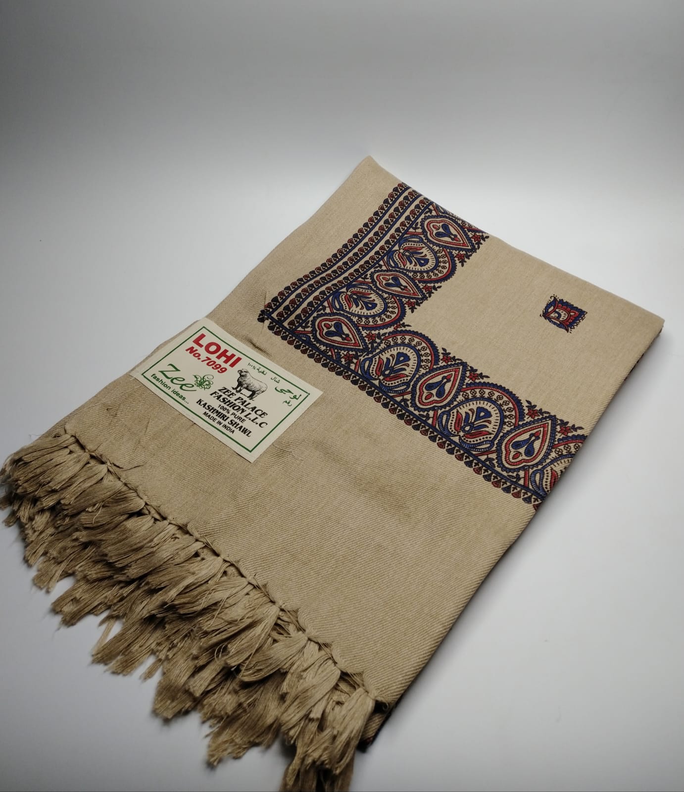 5107 قياس 250*120سم شال كشميري اصلي ساده