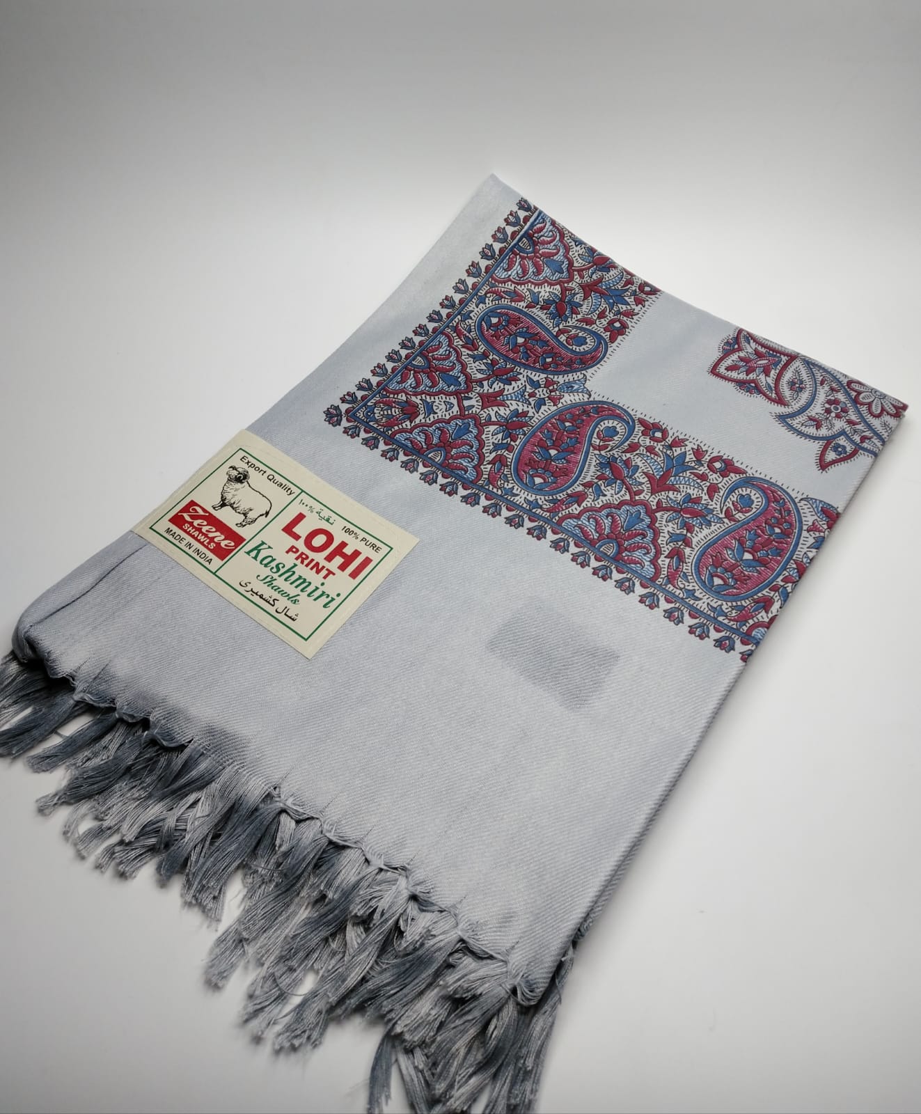 5106 قياس 250*120سم شال كشميري اصلي ساده