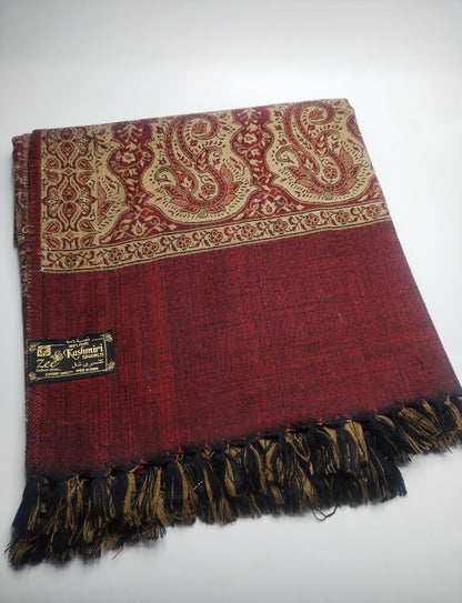 5082 قياس 200*100سم شال كشميري اصلي مشجر