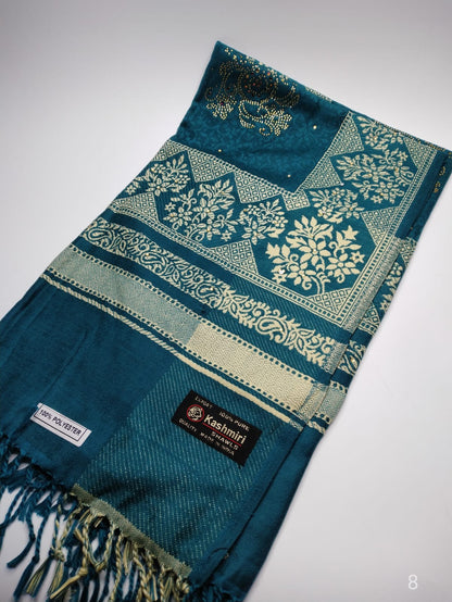 5113 قياس 200*100سم شال كشميري مشجر