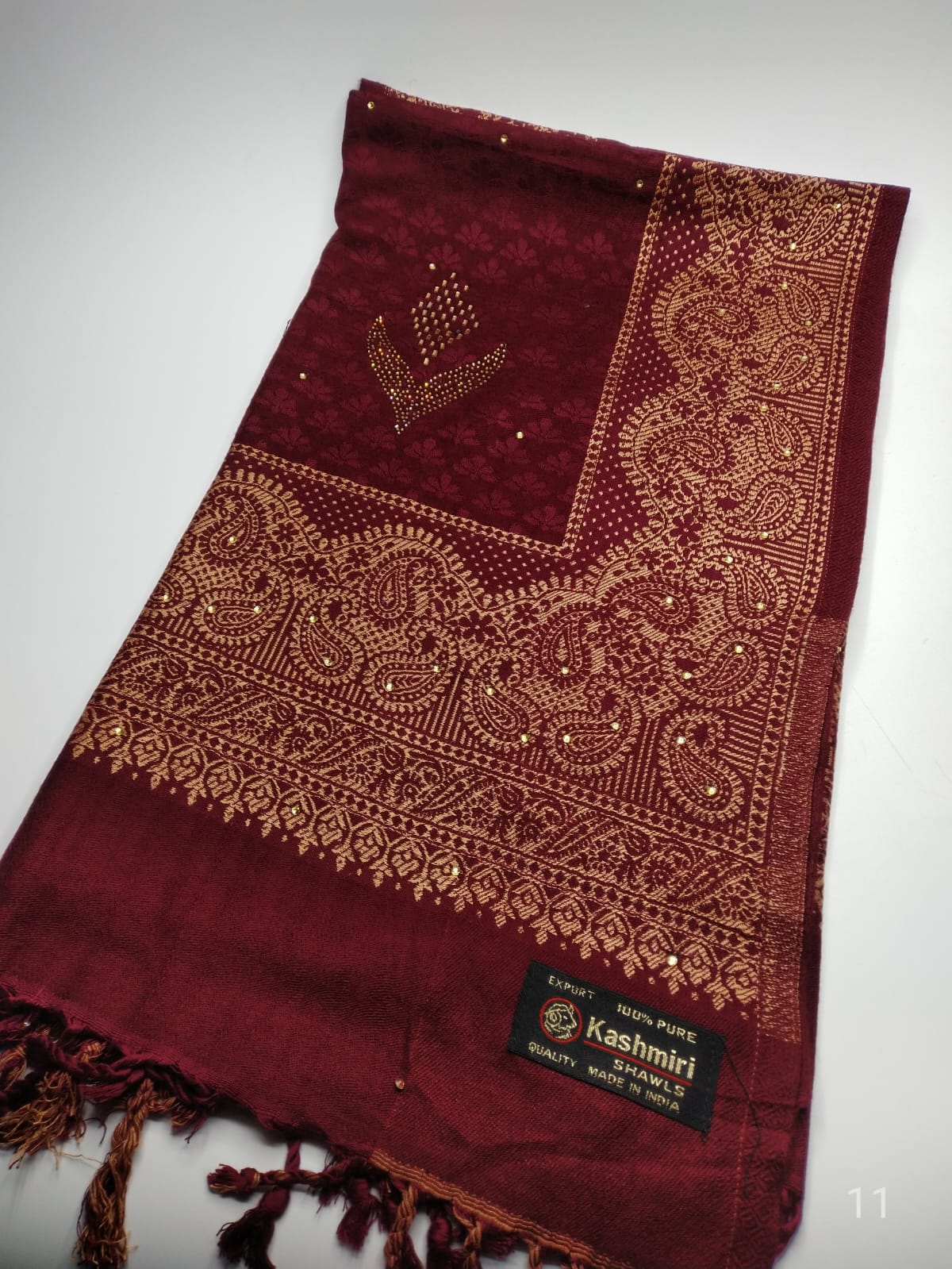 5112 قياس 200*100سم شال كشميري مشجر