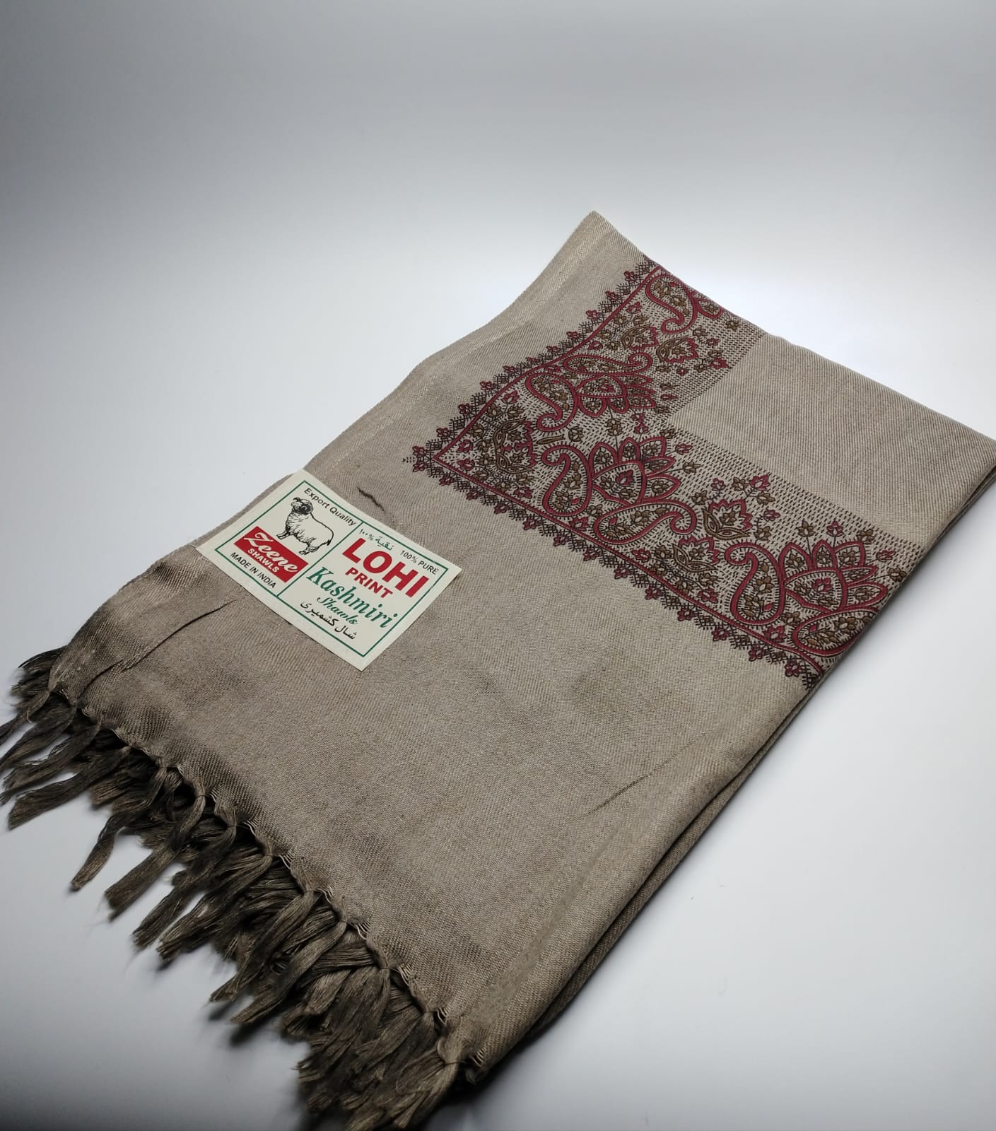 5107 قياس 250*120سم شال كشميري اصلي ساده