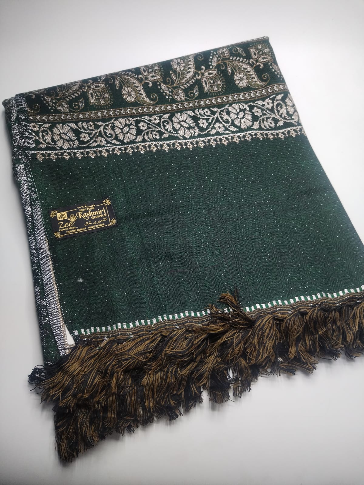 5083 قياس 200*100سم شال كشميري اصلي مشجر