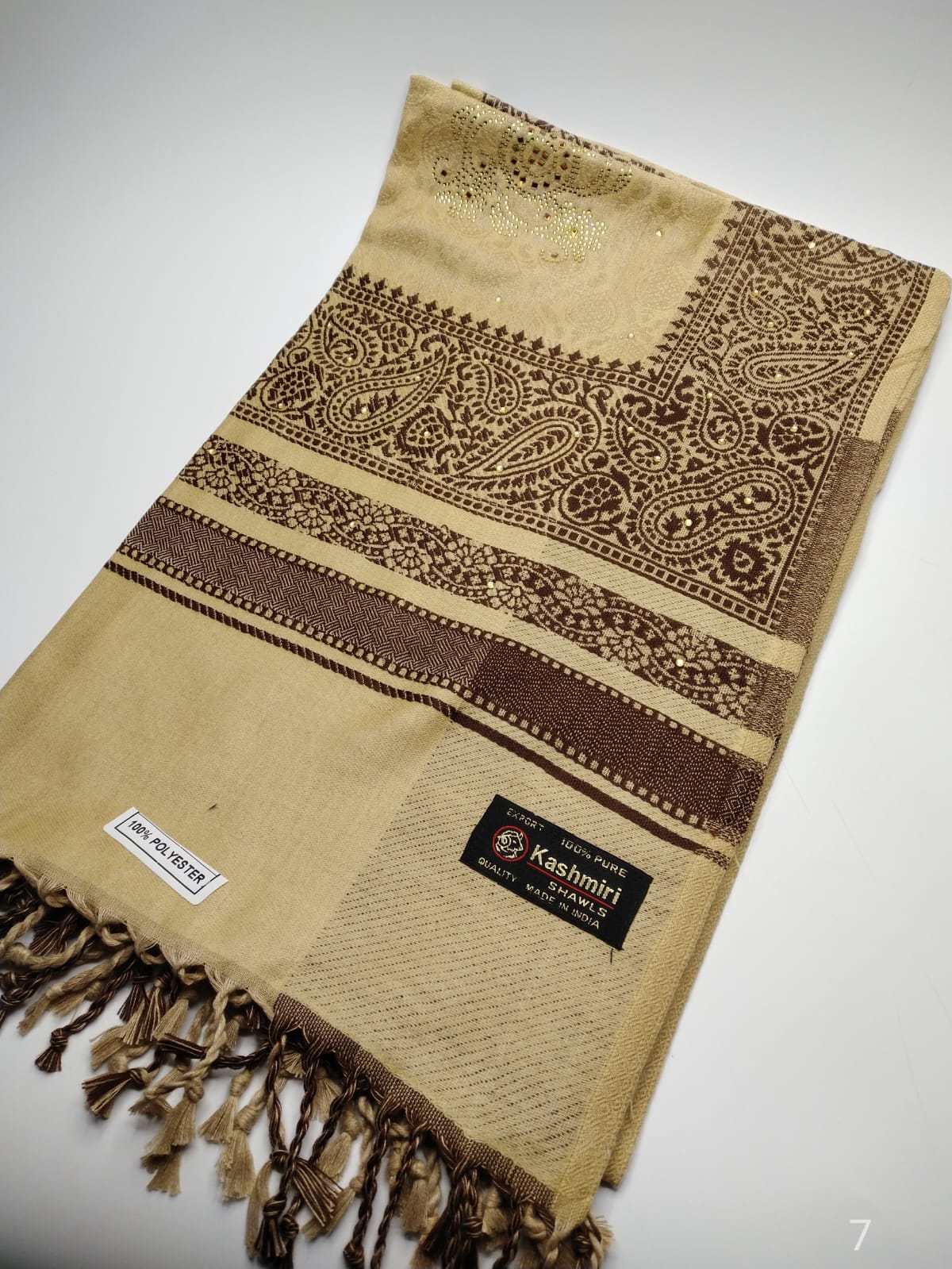 5113 قياس 200*100سم شال كشميري مشجر