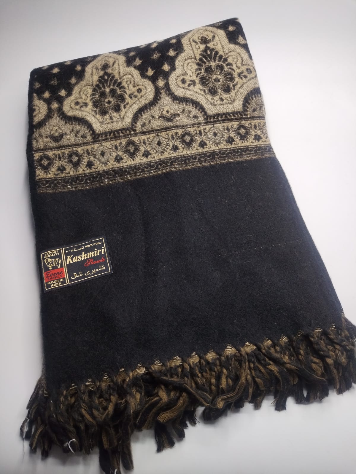 5085 قياس 250*120 سم شال مخمل  كشميري اصلي مشجر