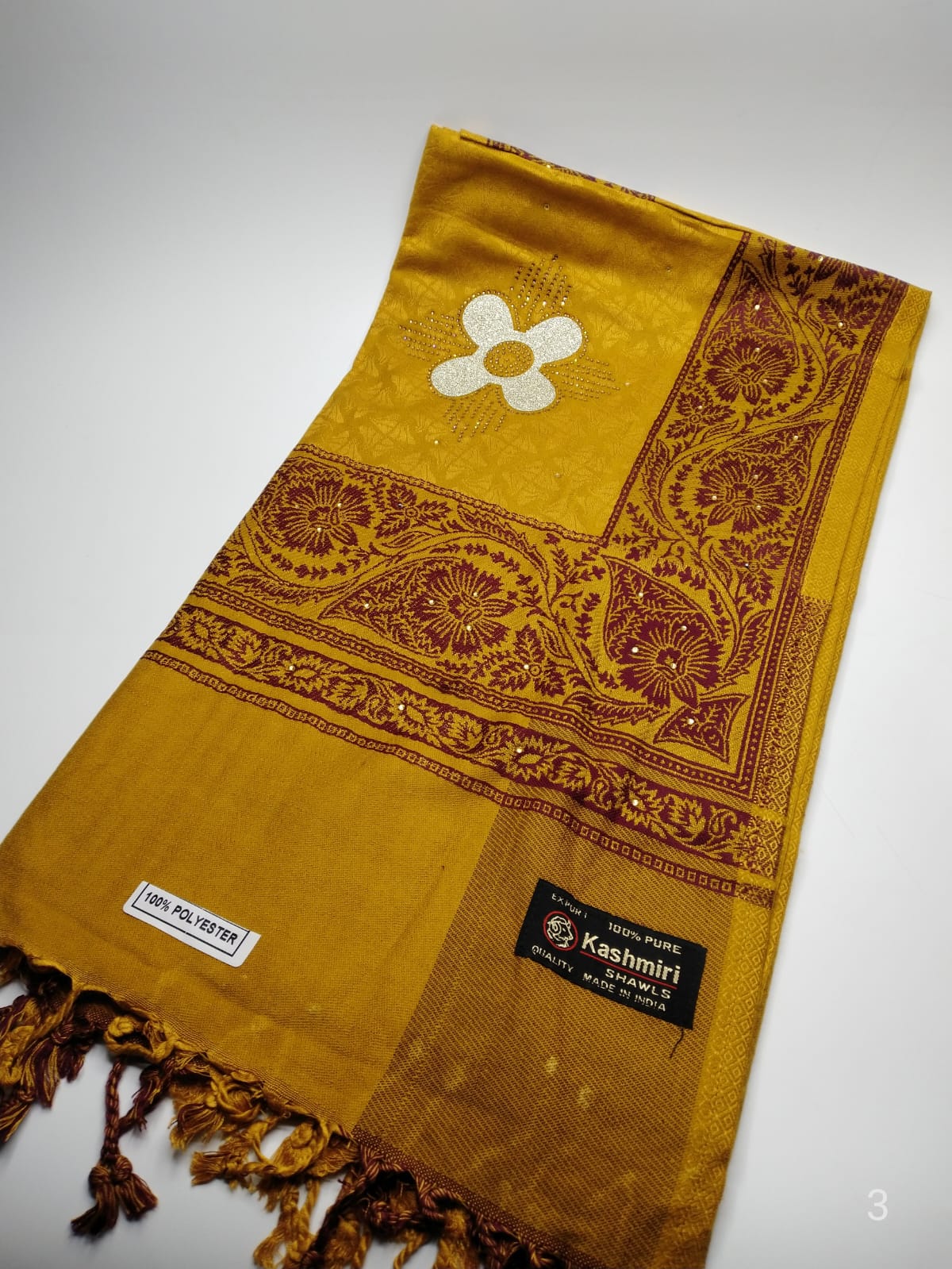 5114 قياس 200*100سم شال كشميري مشجر