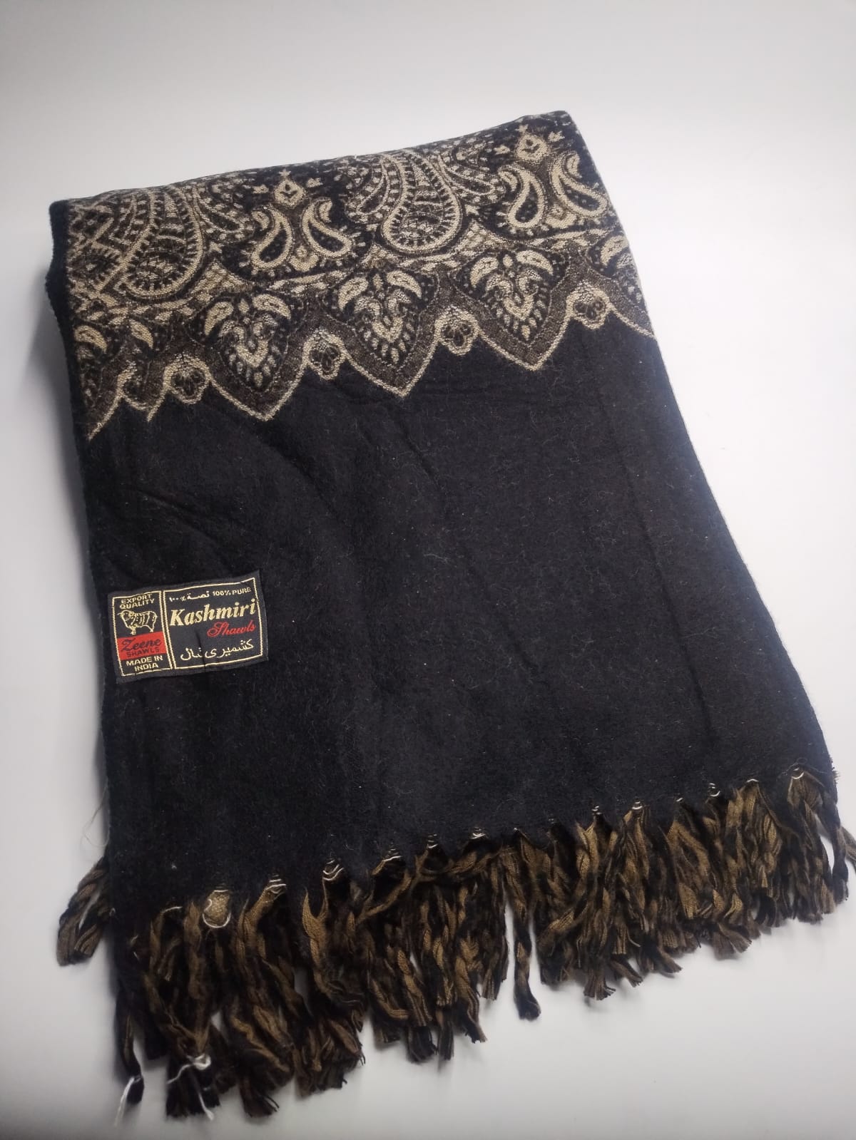 5085 قياس 250*120 سم شال مخمل  كشميري اصلي مشجر