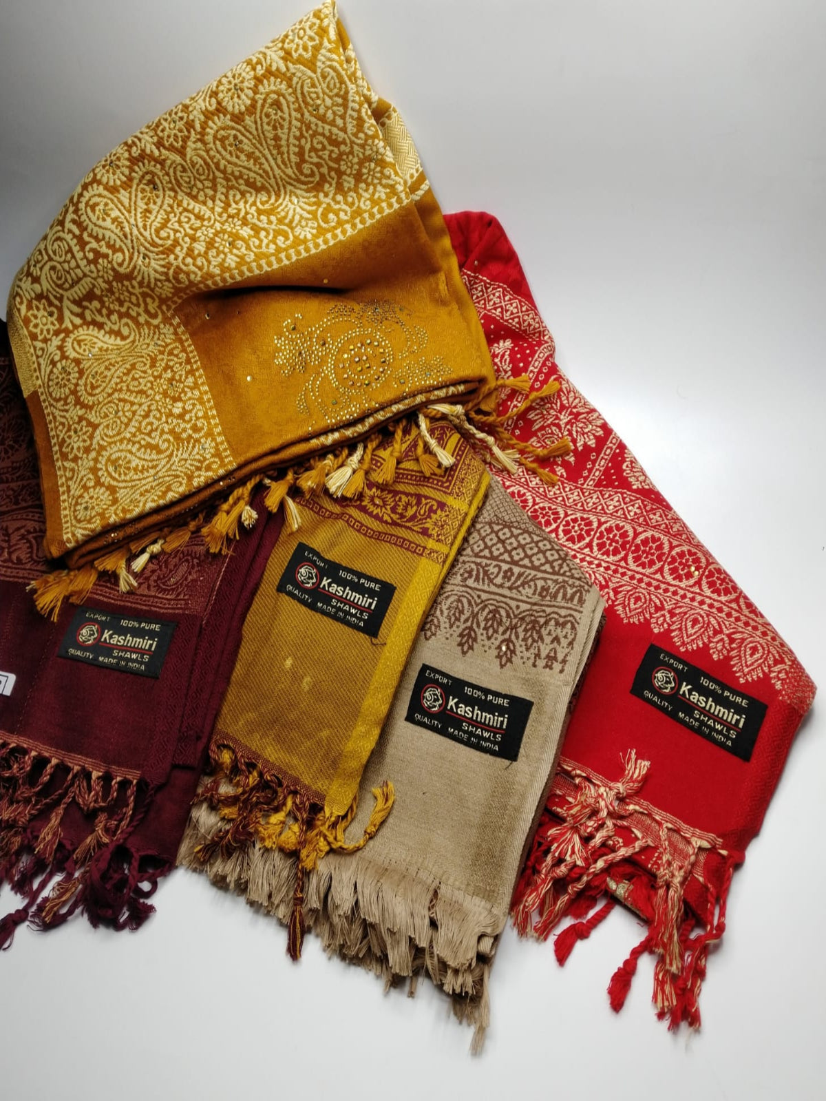 5114 قياس 200*100سم شال كشميري مشجر