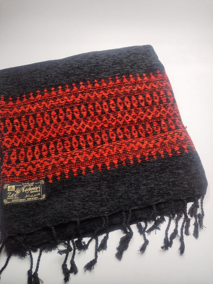 5084 قياس 250*120 سم شال مخمل  كشميري اصلي مشجر