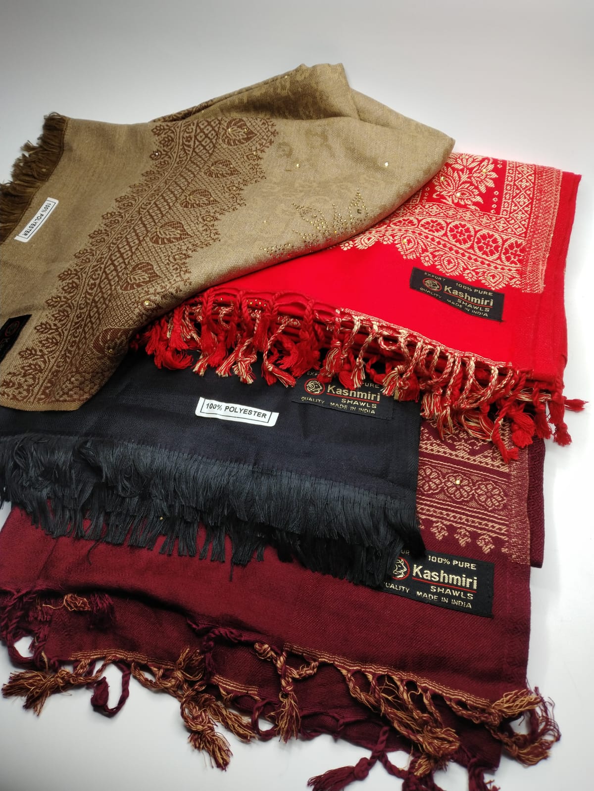 5112 قياس 200*100سم شال كشميري مشجر