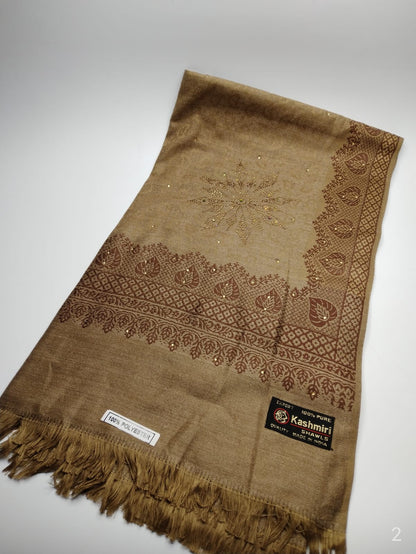 5112 قياس 200*100سم شال كشميري مشجر
