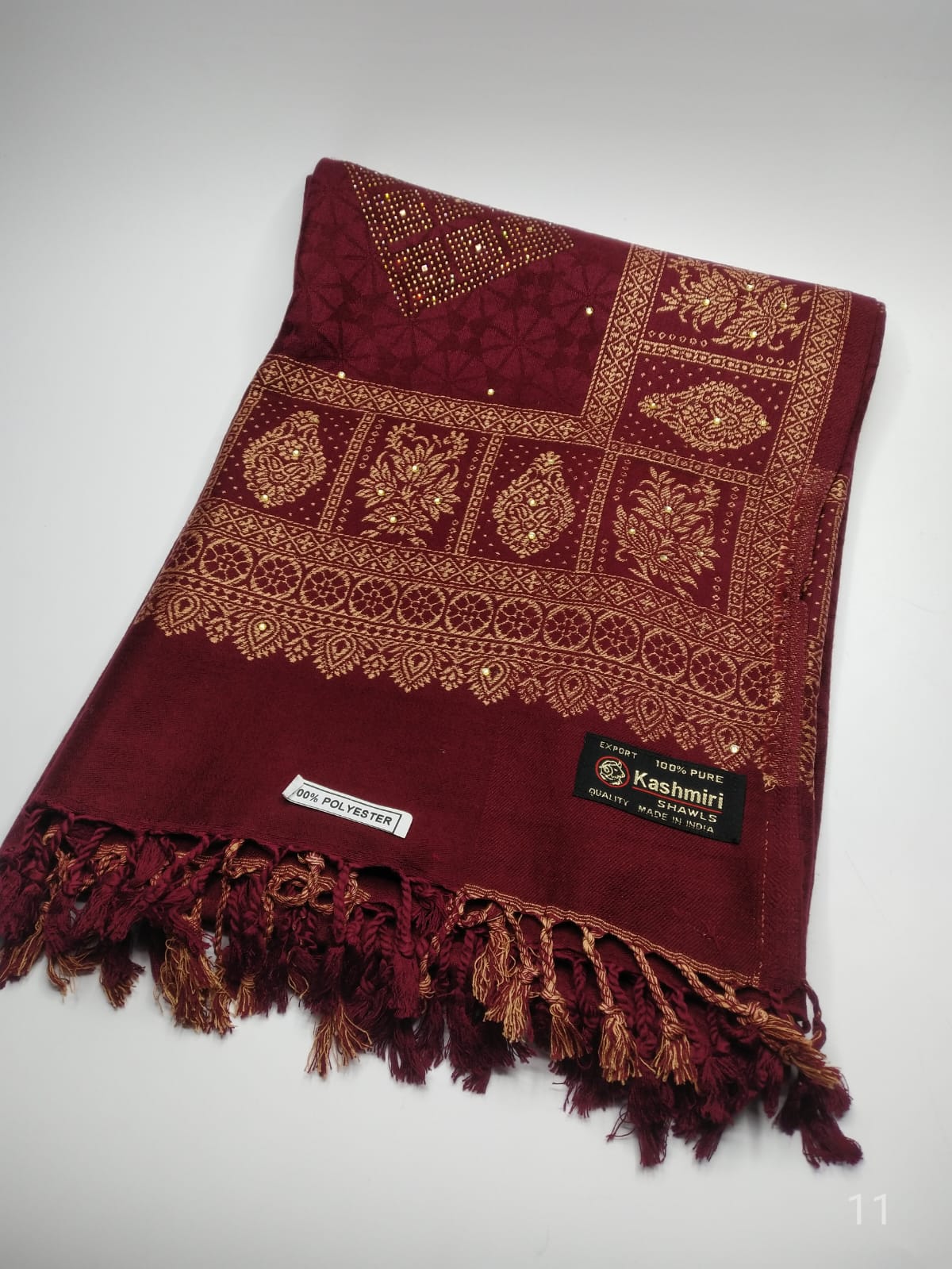 5110 قياس 200*100سم شال كشميري مشجر