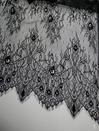 Online دانتيل كابون اسود 58" 5120