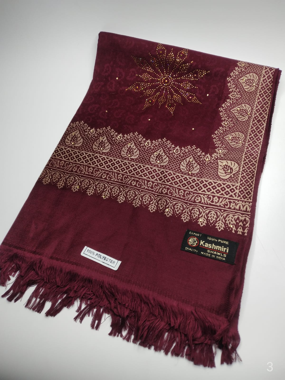 5110 قياس 200*100سم شال كشميري مشجر