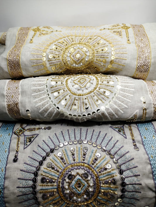 Online لينن مطرز كلفه 17" 5116