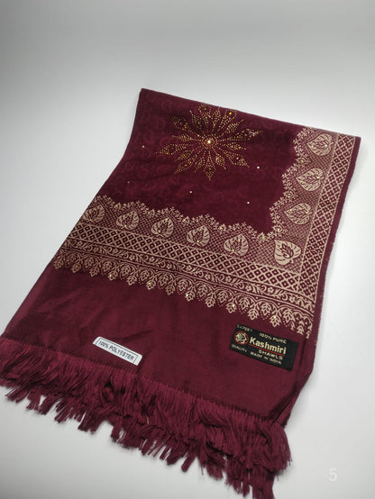 5110 قياس 200*100سم شال كشميري مشجر