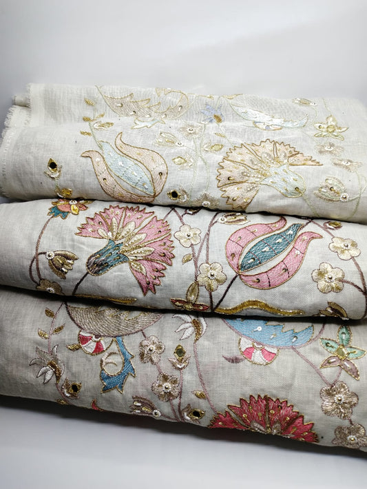 Online لينن مطرز كلفه 17" 5117