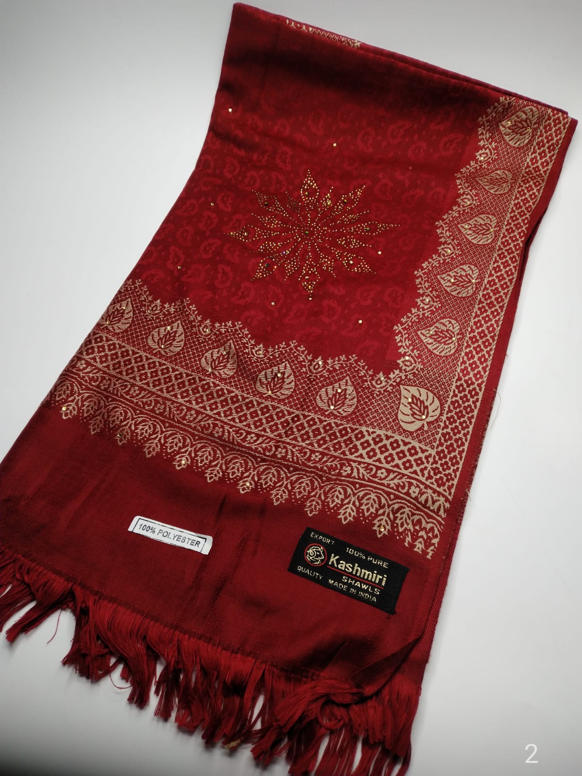 5113 قياس 200*100سم شال كشميري مشجر