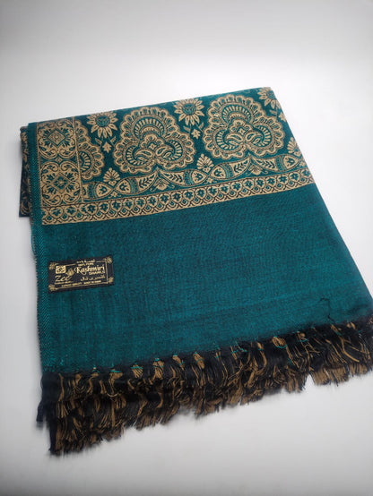 5082 قياس 200*100سم شال كشميري اصلي مشجر