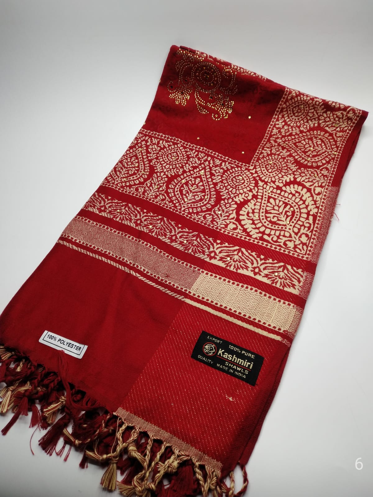 5114 قياس 200*100سم شال كشميري مشجر