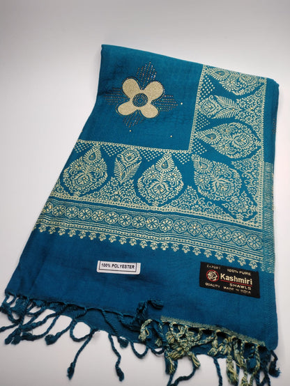 5110 قياس 200*100سم شال كشميري مشجر