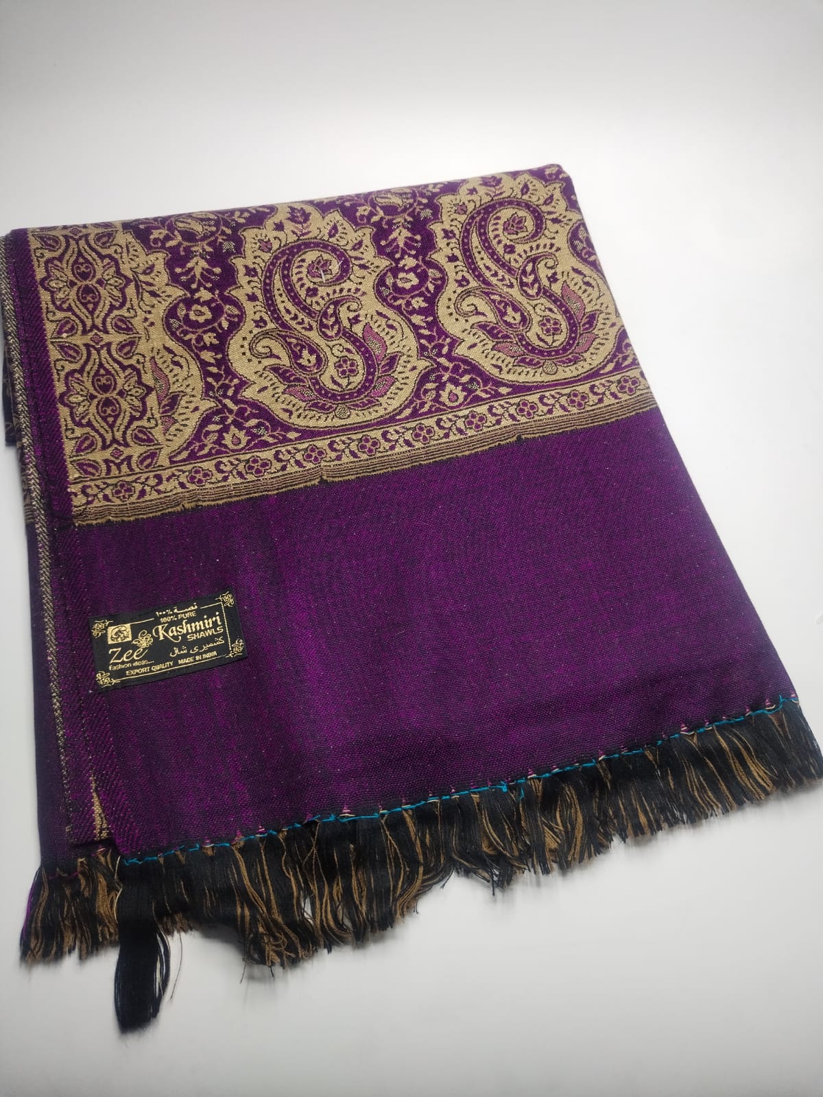 5082 قياس 200*100سم شال كشميري اصلي مشجر