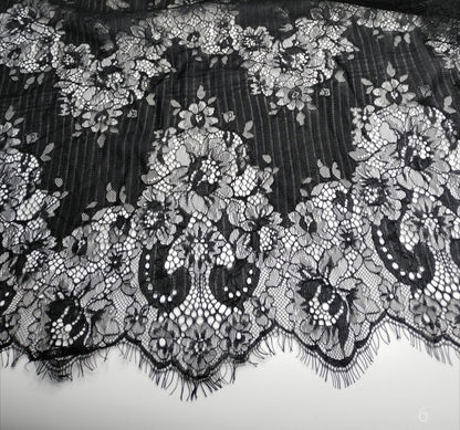 Online دانتيل كابون اسود 58" 5120