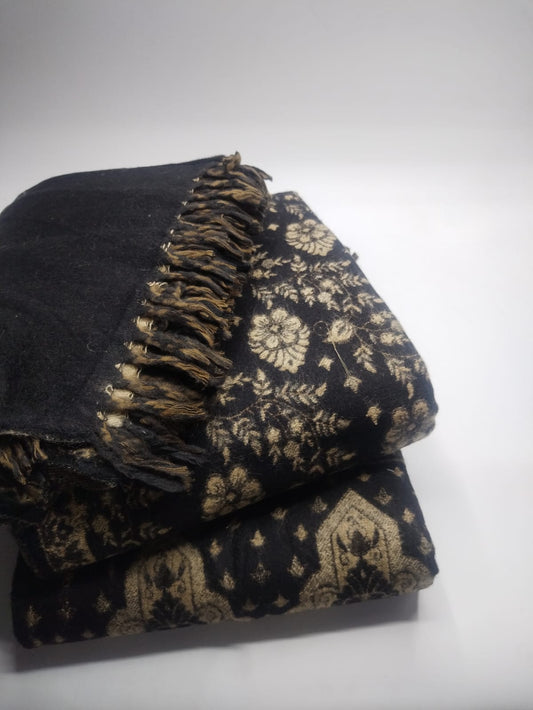 5085 قياس 250*120 سم شال مخمل  كشميري اصلي مشجر