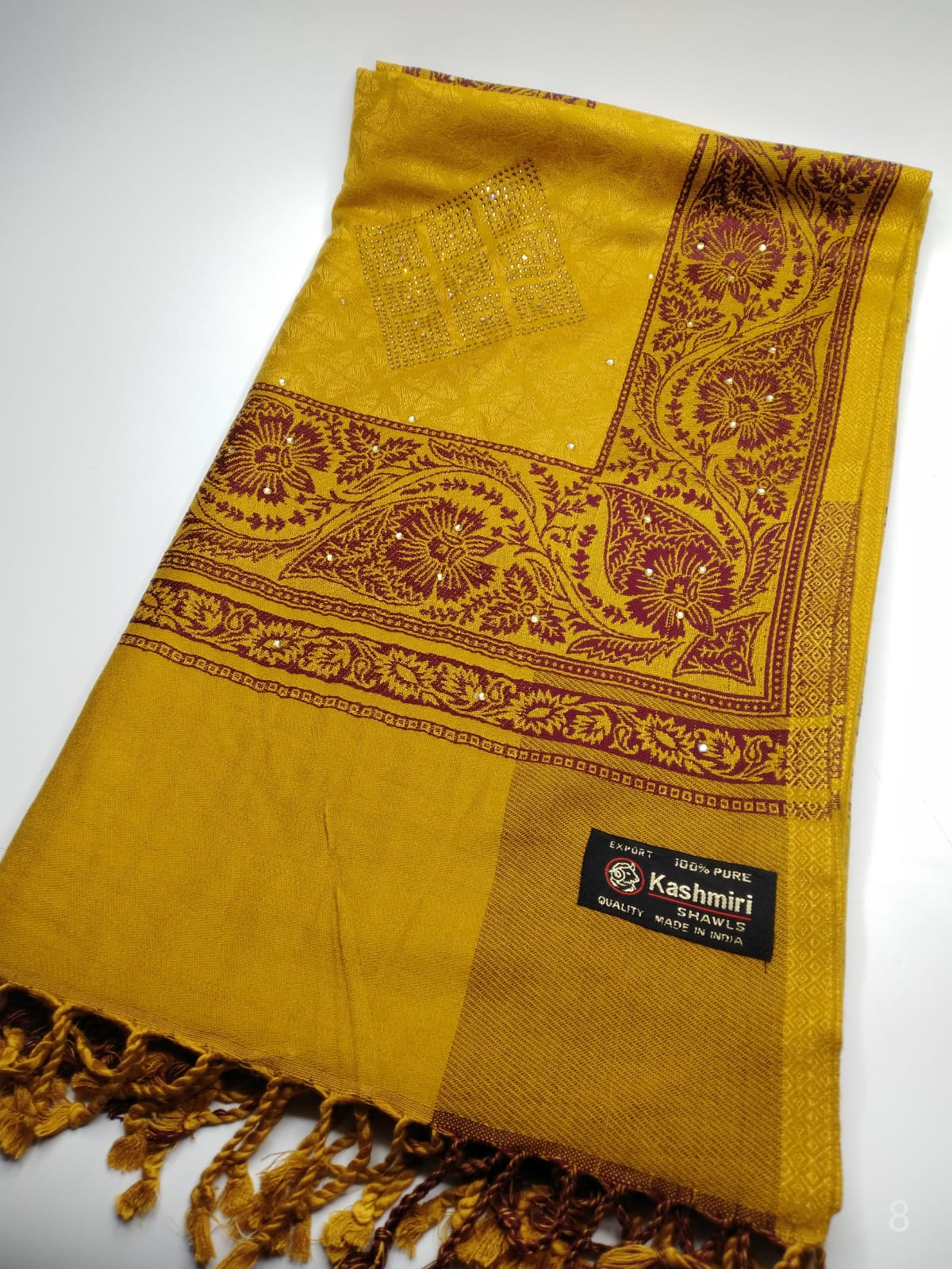 5112 قياس 200*100سم شال كشميري مشجر