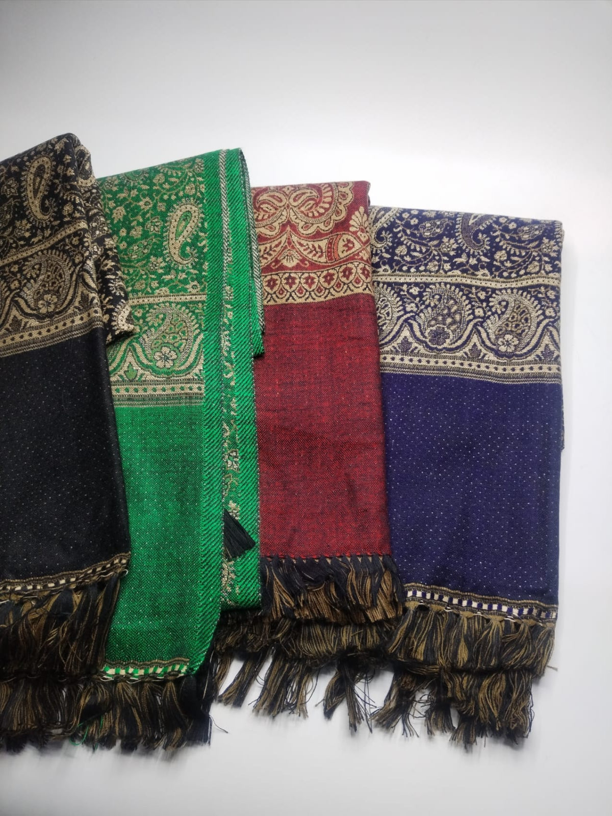 5082 قياس 200*100سم شال كشميري اصلي مشجر