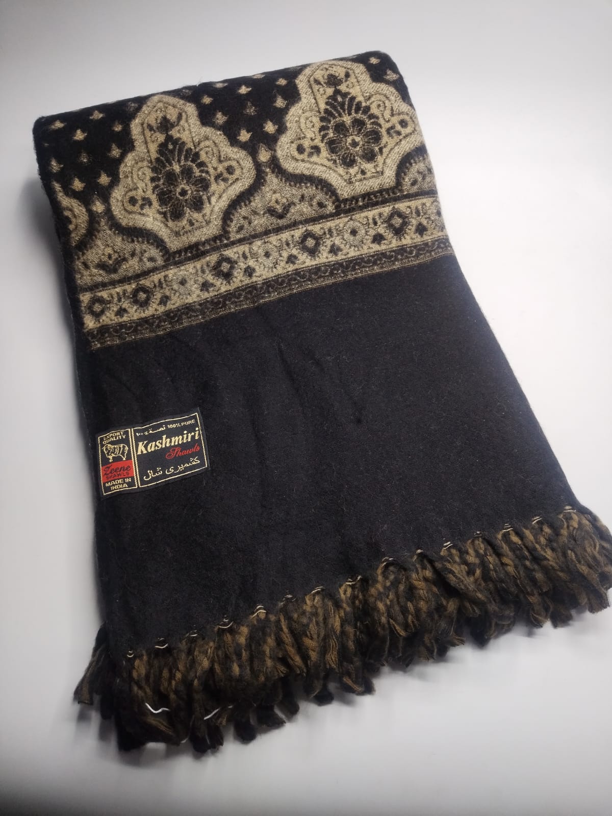 5085 قياس 250*120 سم شال مخمل  كشميري اصلي مشجر